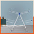 Bathla Mobidry Neo+ 2-Level Foldable Cloth Drying Stand for Home (White & Blue - XL)